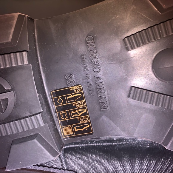 Giorgio Armani Velvet Lace-up Boots Size 39 dark grey velvet - Picture 9 of 12